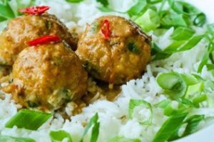 Thai Green Turkey Balls